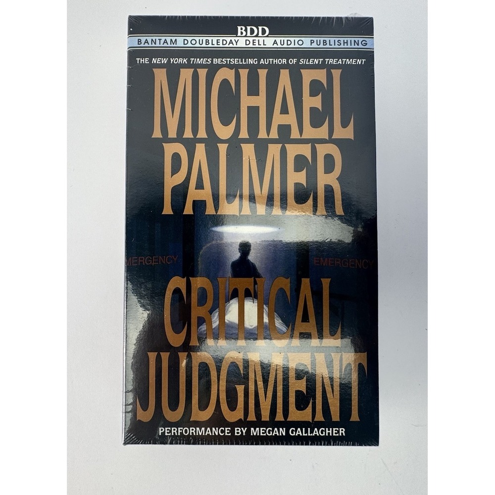 Critical Judgment Michael Palmer Audiobooks 4 Cassettes New Sealed 1996 Abridged